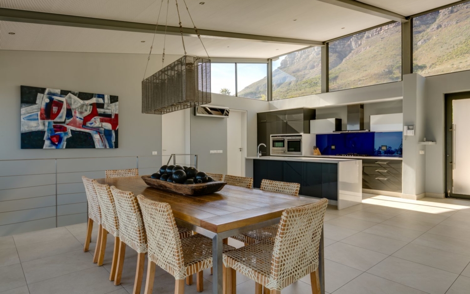 Luxury Villa Rental Cape Town Camps Bay Hely Horizon Dining To Kitchen New