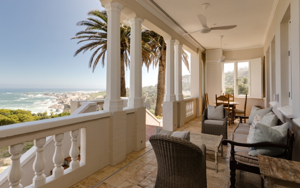 Luxury Cape Town Camps Bay Villa Lower Level Patio With Sea Views