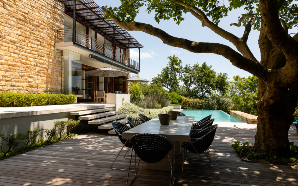 Luxury Cape Town Camps Bay Holiday Villa Le Thallo Outdoor Pool Dining