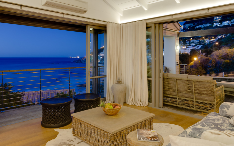 Luxury Cape Town Clifton Villa Lounge Beach View Night