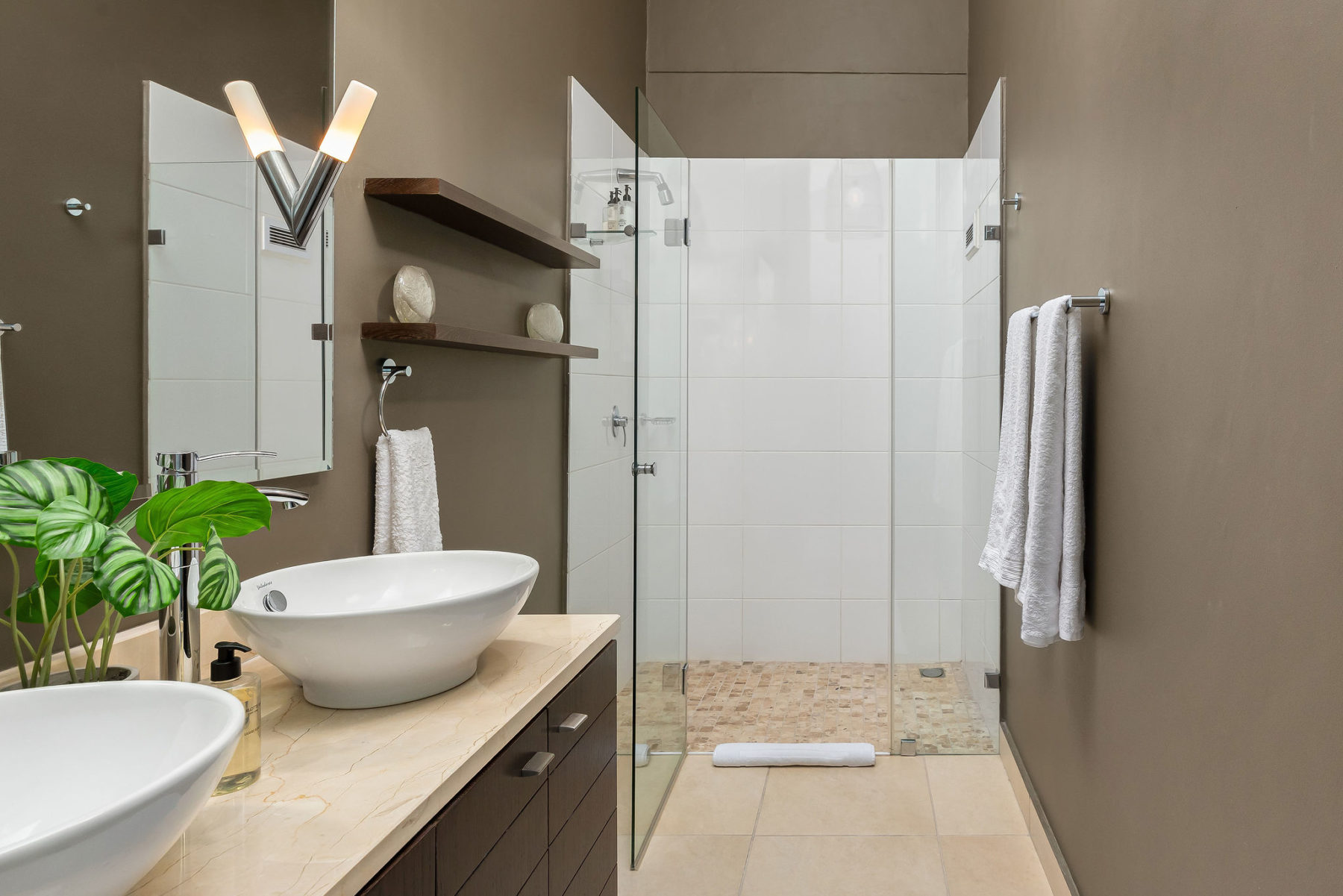 Bathroom 1 with walk in shower