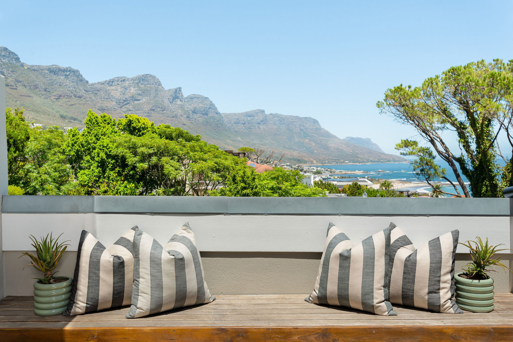 Bedroom 1 patio overlooking Camps Bay beach