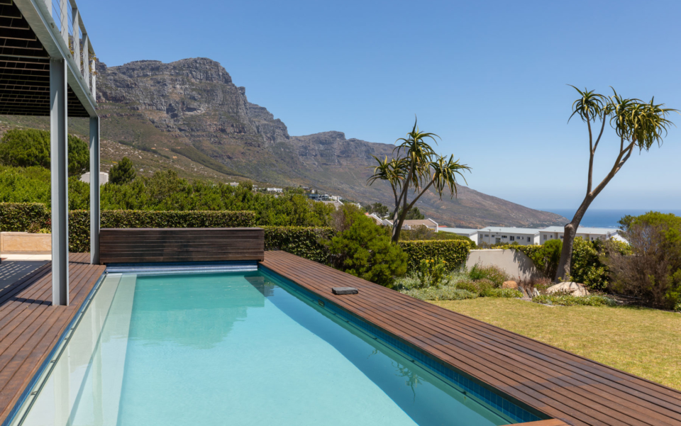 Luxury Villa Rental Cape Town Camps Bay Hely Horizon Large Pool Area